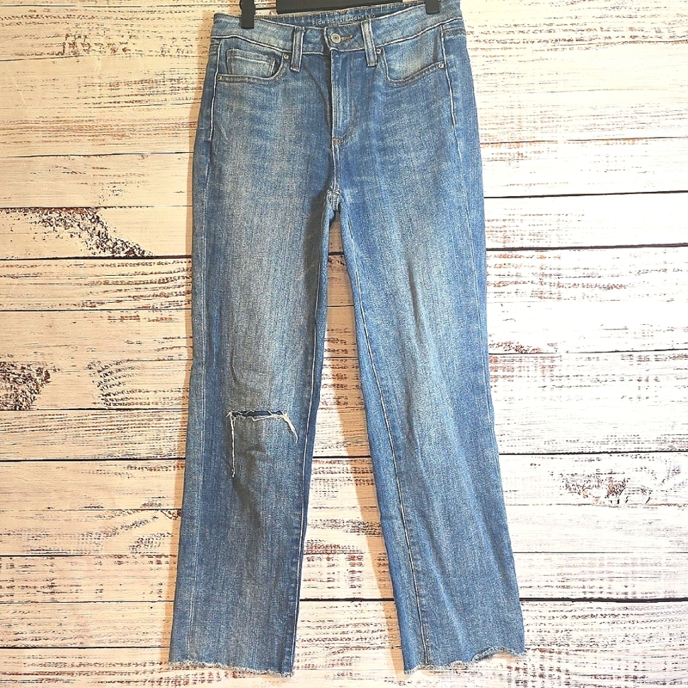 Chico's Light Blue Straight Leg Jeans Size 2
